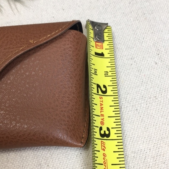 Brown Leather Ray Ban sunglasses case w cloth - Picture 4 of 8